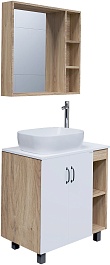 Grossman Мебель для ванной Флай 80 GR-3020 дуб сонома/белая – фотография-1